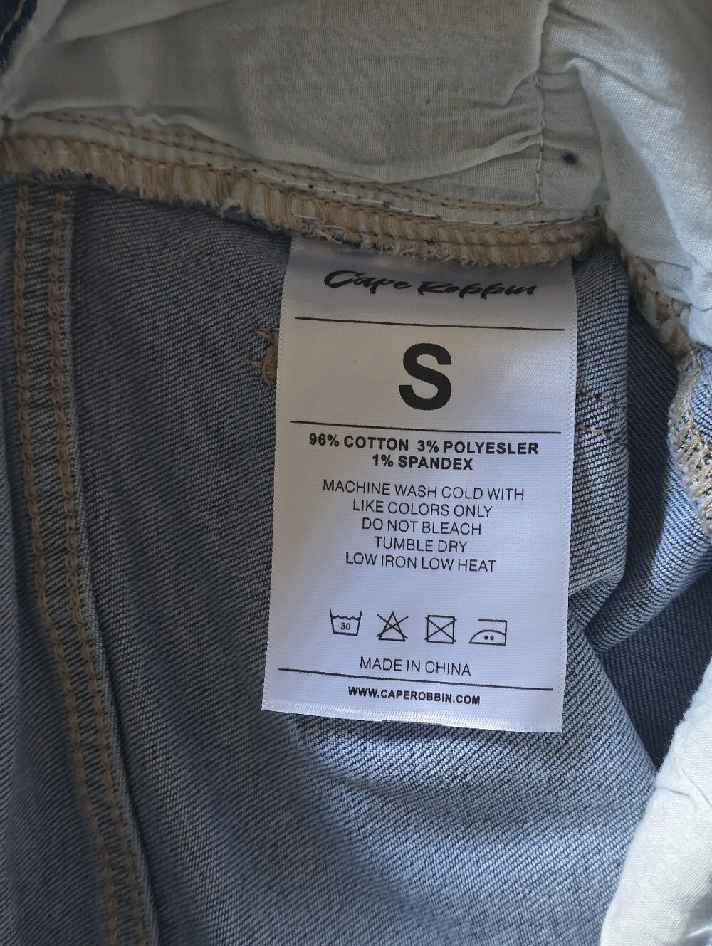Embellished Light Blue High-Waist Wide-Leg Stretchy Jeans Size Small - Picture 11 of 13